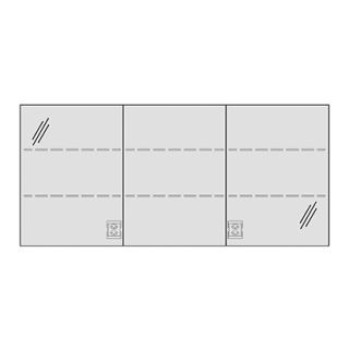 Spiegelschrank MURANO AP 150,4 x 68,3 x 14,8 cm