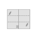 Spiegelschrank MURANO UP 80,4 x 68,3 x 14,8 cm