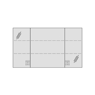 Spiegelschrank MURANO UP 120,4 x 68,3 x 14,8 cm