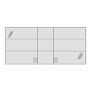 Spiegelschrank MURANO UP 150,4 x 68,3 x 14,8 cm