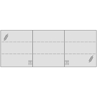 Spiegelschrank MURANO UP 180,4 x 68,3 x 14,8 cm