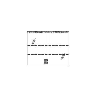 Spiegelschrank RHINO LED UP 90,6 x 72,0 x 15,0 cm