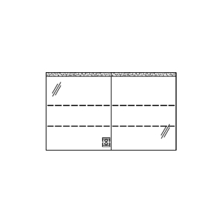 Spiegelschrank RHINO LED UP 120,6 x 72,0 x 15,0 cm