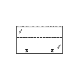 Spiegelschrank RHINO LED UP 120,6 x 72,0 x 15,0 cm