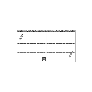Spiegelschrank RHINO LED UP 130,6 x 72,0 x 15,0 cm