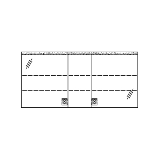 Spiegelschrank RHINO LED UP 150,6 x 72,0 x 15,0 cm