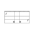 Spiegelschrank RHINO LED UP 150,6 x 72,0 x 15,0 cm