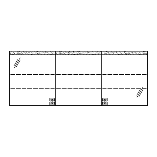 Spiegelschrank LUPO LED AP 180,6 x 72,0 x 15,0 cm