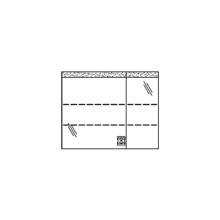 Spiegelschrank LUPO LED UP 90,6 x 72,0 x 15,0 cm