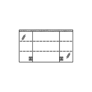 Spiegelschrank MURANO LED AP 120,0 x 72,0 x 14,8 cm