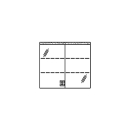 Spiegelschrank MURANO LED UP 80,4 x 72,0 x 14,8 cm