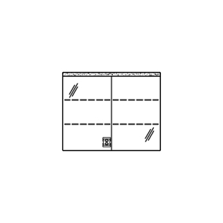 Spiegelschrank MURANO LED UP 90,4 x 72,0 x 14,8 cm