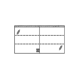 Spiegelschrank MURANO LED UP 130,4 x 72,0 x 14,8 cm