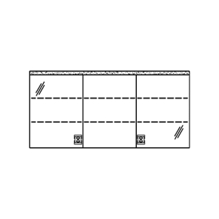 Spiegelschrank MURANO LED UP 150,4 x 72,0 x 14,8 cm