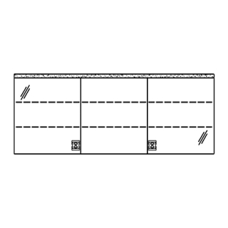 Spiegelschrank MURANO LED UP 180,4 x 72,0 x 14,8 cm