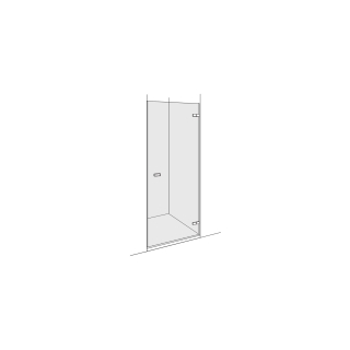 Pendeltüre Duscholux Vivain Nische bis 100 cm