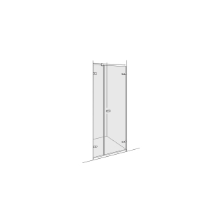 Pendeltüre Duscholux Vivain Nische, bis 125 cm