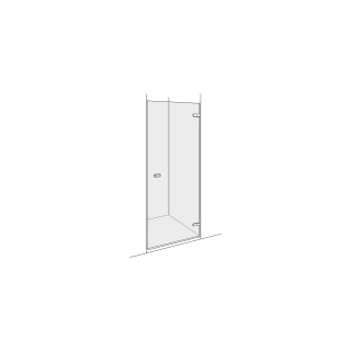 Pendeltüre Alterna lin.3in Nische, Band rechtsHöhe bis 220 cm