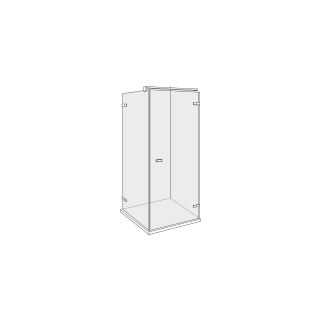 Pendeltüre Alterna lin.3mit Seitenwand, Band rechtsHöhe bis 220 cm