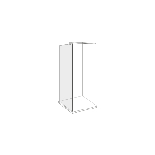 Freistehende SeitenwandAlterna lin.3 Band linksHöhe bis 230 cm, mit Traverse