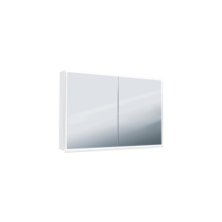 Spiegelschrank Alternaquattro luci LED, 120 cm2 DoppelspiegeltürenAluminiumprofil