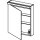 SpiegelschrankAlterna format LEDBreite 60 cmBand links