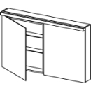 SpiegelschrankAlterna format LEDBreite 120 cm