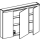 SpiegelschrankAlterna format LED plusBreite 105 cm