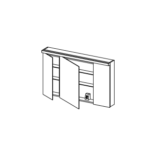 SpiegelschrankAlterna format LED plusBreite 120 cm