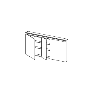 SpiegelschrankAlterna format LED plusBreite 150 cm