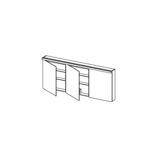 SpiegelschrankAlterna format LED plusBreite 180 cm