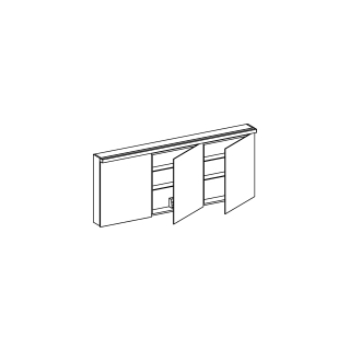 SpiegelschrankAlterna format LED plusBreite 180 cm