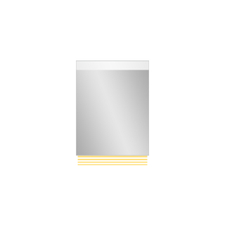 Lichtspiegel EuraspiegelBen LEDBreite 50 cmHöhe 80 cm