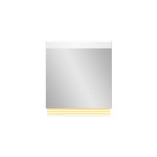 Lichtspiegel EuraspiegelBen LEDBreite 80 cmHöhe 80 cm