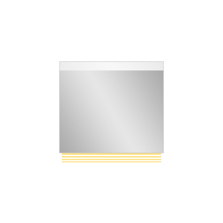 Lichtspiegel EuraspiegelBen LEDBreite 100 cmHöhe 80 cm