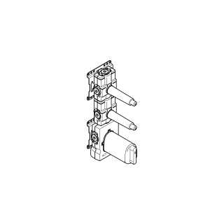 Einbaukörper DornbrachtxTool UP-Thermostatmodul2 Abstellventile