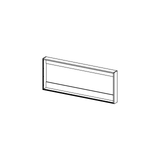 Einbaurahmen zu SpiegelschrankAlterna format mit AufputzschieneBreite 183,4 cm