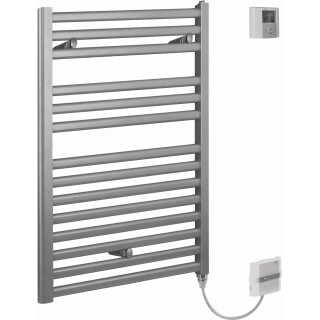 Badheizkörper Optima S E H800xB420xT30, Silbermetallic