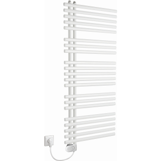 Badheizkörper Optima L E H1264xB600xT50, Weiss 9016