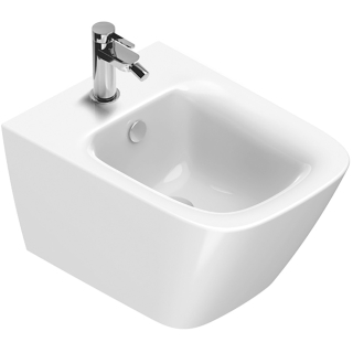 Wand-Bidet SMARAGD GREEN BS50GR weiss, 370 x 500 mm, CATAglaze+