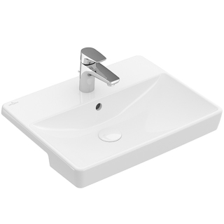 Waschtisch V&B AVENTO 4A06.55-R1 550x440 mm, weiss CeramicPlus, m. Ül