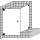 Tür 1-flg. m. SW verkürzt Optima P  bis max. 1000x1000x2000 mm