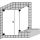 Tür 1-flg. m. FF gegenüber Optima P  SW verkürzt, bis max. 900x900x2000 mm