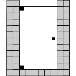 Nischen-Pendeltür 1-flg. Optima P  bis max. 800x2000 mm