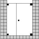 Nischen-Pendeltür 1-flg. Optima P  m. FF...