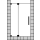 Nischentür 1-flg. m. FF Optima P Black Ed.  bis max. 1000x2000 mm