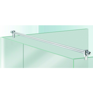 Haltestange rund Optima P  Glas/Glas, chrom, L 1500 mm