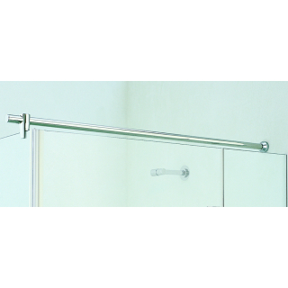 Haltestange rund m. T-Stück Optima P  Glas/Wand, chrom, L 1800 mm