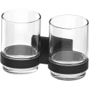 Doppelglashalter Optima X BA78115 schwarz matt, Glas...