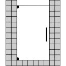 Nischen-Pendeltür 1-flg. Optima P  bis max. 800x2000 mm